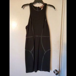 NWT! Bodycon Dress with Faux Leather Detail